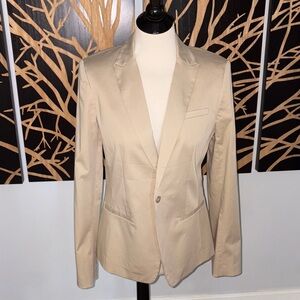 NWT Banana Republic cotton sateen blazer 12 tall